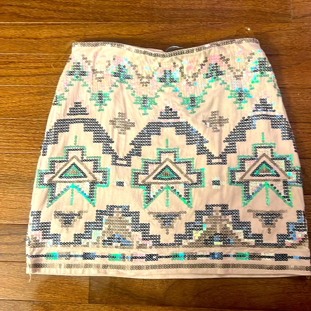 Aztec cotton skirt